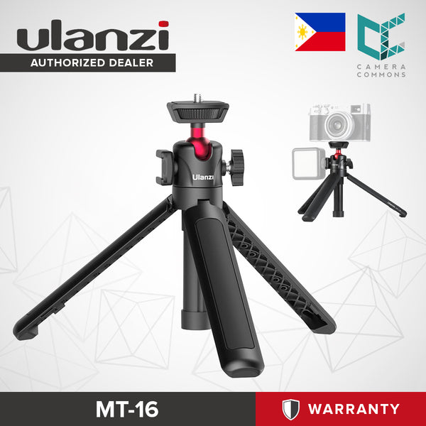 Ulanzi MT-16 Extendable Mini Tripod Tabletop with Ball Head Selfie Stick Cold Shoe Mount 2052