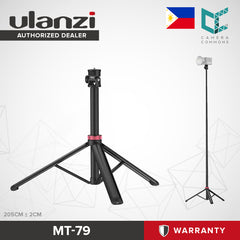 Ulanzi MT-79 Portable Aluminum Light Stand Monopod Tripod 39-207cm Retractable Length MT79 T075GBB1