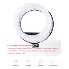 STUDIOMATE HQ-14N LED Ring Light 14 inches with 3pcs Phone Clamps Round Light for Selfie Photo Video Content