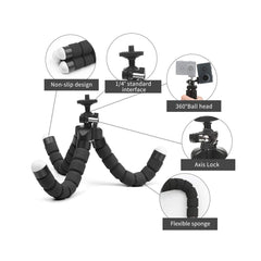 STUDIOMATE Mini Octopus Tripod Flexible Sponge for Digital Camera, Mobile Phone, Smartphone, Tablet, Kindle