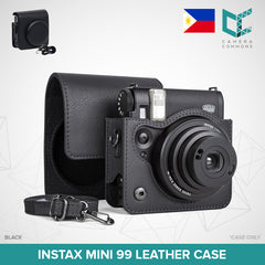 Leather Case Bag Cover Plain Colors for Fujifilm Instax Mini 99 Instant Film Camera PU-Leather