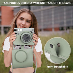 Leather Case Bag Cover Plain Colors for Fujifilm Instax Wide 400 Instant Film Camera PU-Leather