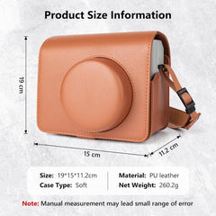 Leather Case Bag Cover Plain Colors for Fujifilm Instax Wide 400 Instant Film Camera PU-Leather