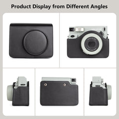 Leather Case Bag Cover Plain Colors for Fujifilm Instax Wide 400 Instant Film Camera PU-Leather