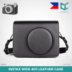 Leather Case Bag Cover Plain Colors for Fujifilm Instax Wide 400 Instant Film Camera PU-Leather