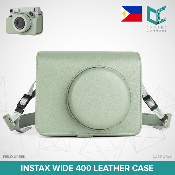 Leather Case Bag Cover Plain Colors for Fujifilm Instax Wide 400 Instant Film Camera PU-Leather