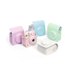 Metallic Iridescent Shiny Weave Case + Album Set for Fujifilm Instax Mini 12 Camera Mermaid Basket