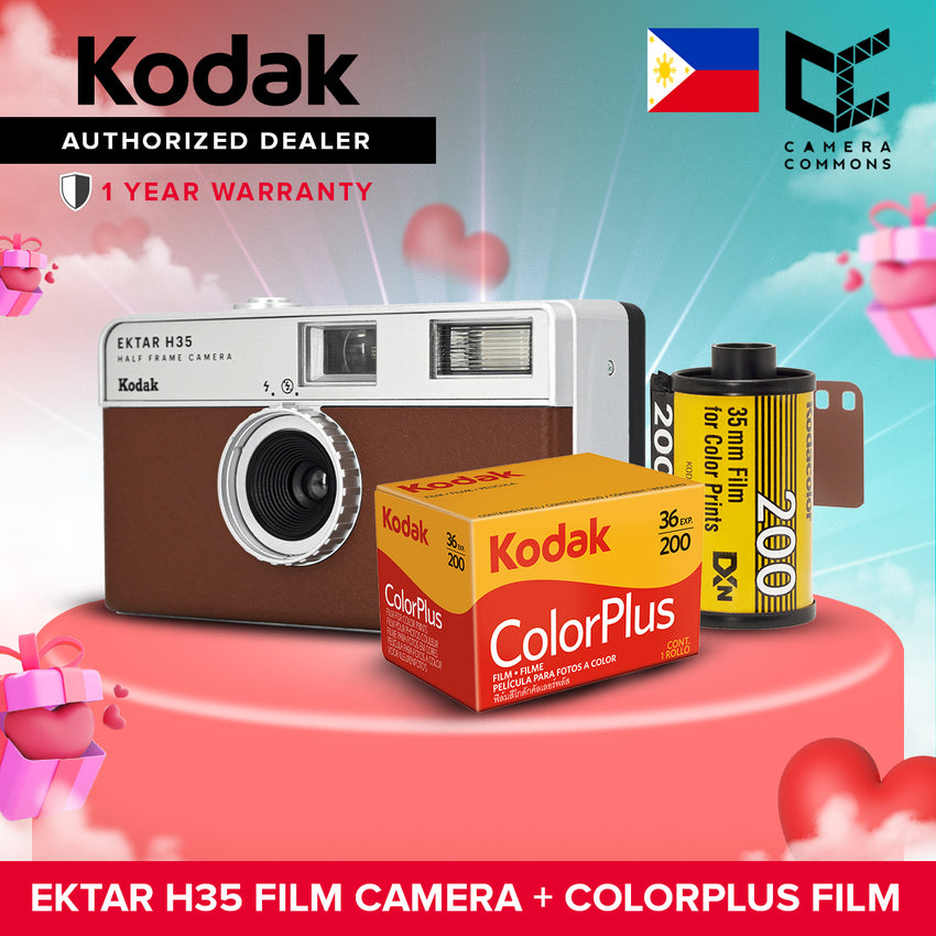 Kodak Valentine's Promo Bundle EH35 with Colorplus Film Brown