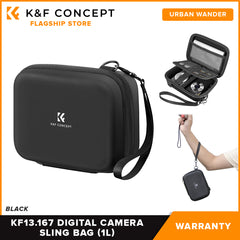 K&F Concept Urban Wander 1L Small Sling Bag for Digital Camera Accessories Waterproof Lightweight