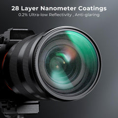 K&F Concept Shimmer Diffusion 1 Filter Optical Glass Glimmer Effect for Camera Lens Nano-X Series