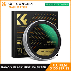 K&F Concept Fuji X100 Nano-X Black Mist 1/4 Filter for Fujifilm X100F X100S X100T X100V X100VI Lens