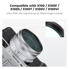 K&F Concept Fuji X100 Nano-X MCUV UV Filter for Fujifilm X100F X100S X100T X100V X100VI Lens