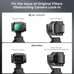 K&F Concept Black Mist Diffusion 1/4 Filter for DJI Osmo Pocket 3 Camera Lens Accessories