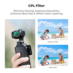 K&F Concept CPL + Black Mist 1/4 + ND2-32 Filter for DJI Osmo Pocket 3 Camera Lens Accessories