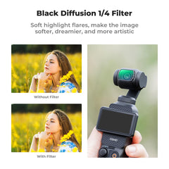 K&F Concept CPL + Black Mist 1/4 + ND2-32 Filter for DJI Osmo Pocket 3 Camera Lens Accessories