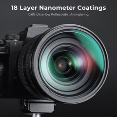 K&F Concept Nano-K Black Mist 1/4 + 1/8 Filter Kit Set Black Diffusion Cinematic Dreamy Hazy Effect