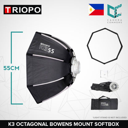 Triopo K3 Series Quick Setup Octagon Softbox 55cm / 65cm / 90cm / 120cm Octagonal