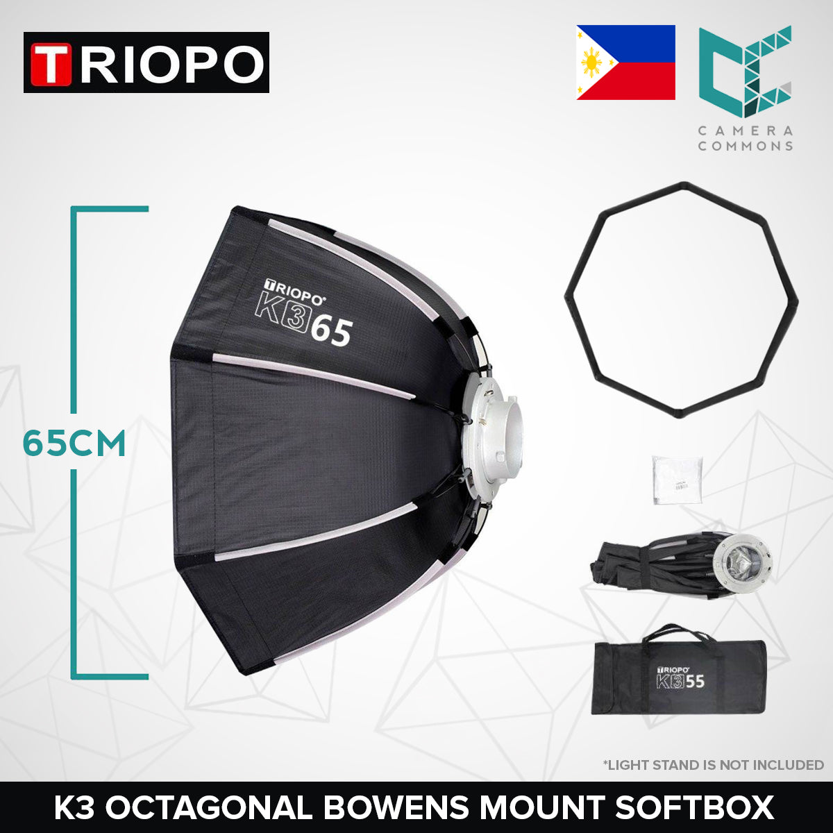 Triopo K3 Series Quick Setup Octagon Softbox 55cm / 65cm / 90cm / 120cm Octagonal
