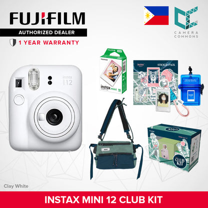 FUJIFILM Instax Mini 12 Club Kit Set Limited Edition Instant Camera Summer Package