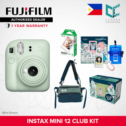 FUJIFILM Instax Mini 12 Club Kit Set Limited Edition Instant Camera Summer Package