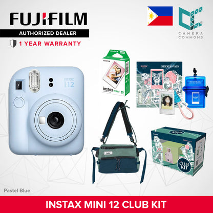 FUJIFILM Instax Mini 12 Club Kit Set Limited Edition Instant Camera Summer Package