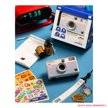 Kodak Ektar H35N x BT21 Limited Edition 35mm Half-Frame Reusable Film Analog Camera Package with BTS Line Friends