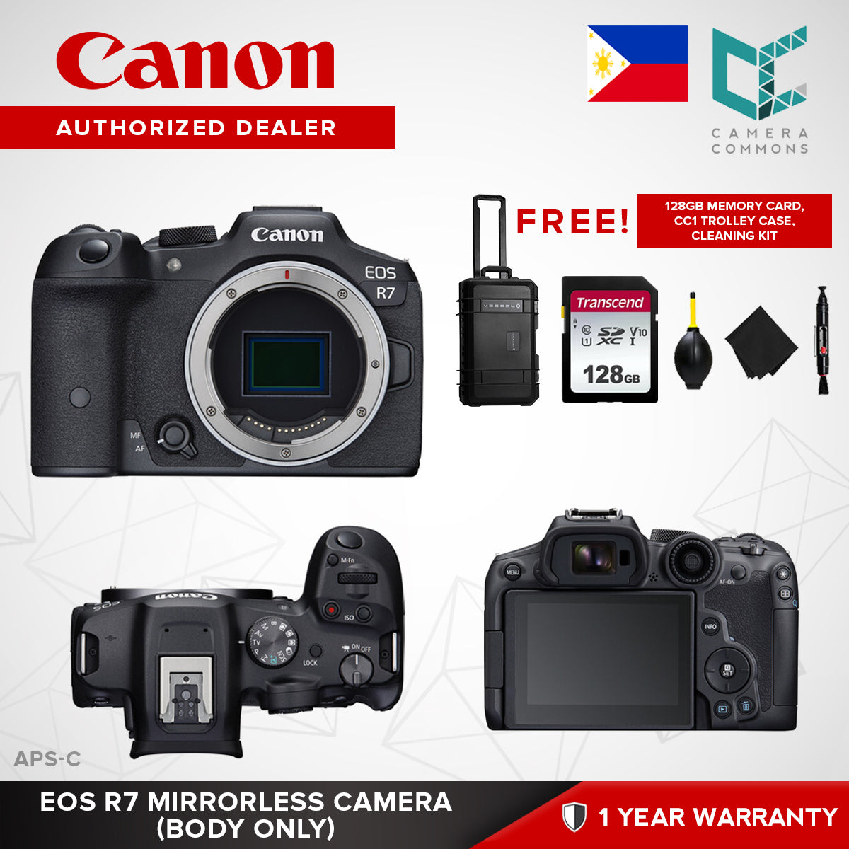 Canon EOS R7 Mirrorless Camera Body 32.5MP APS-C with RF-S 18-150mm Lens