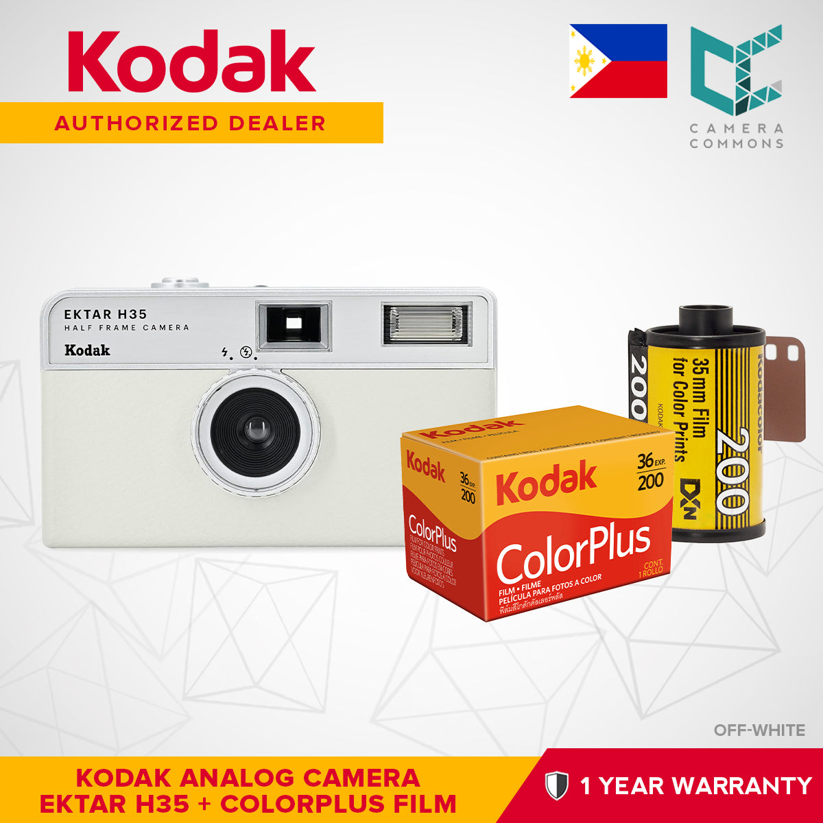 Kodak Ektar H35 35mm Half-Frame Film Analog Camera