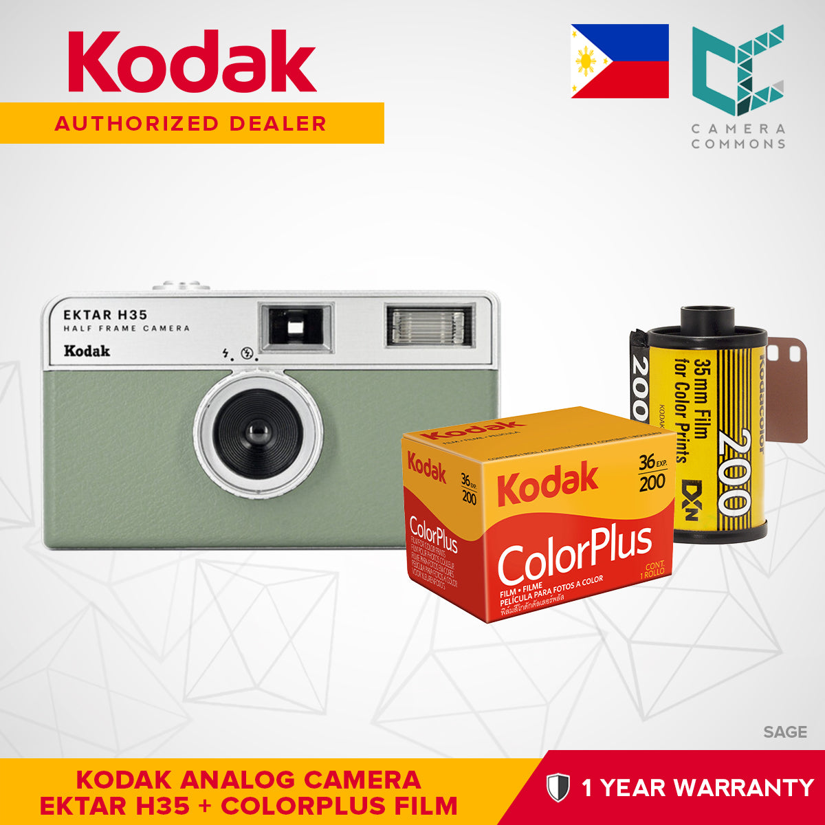 Kodak Ektar H35 35mm Half-Frame Film Analog Camera