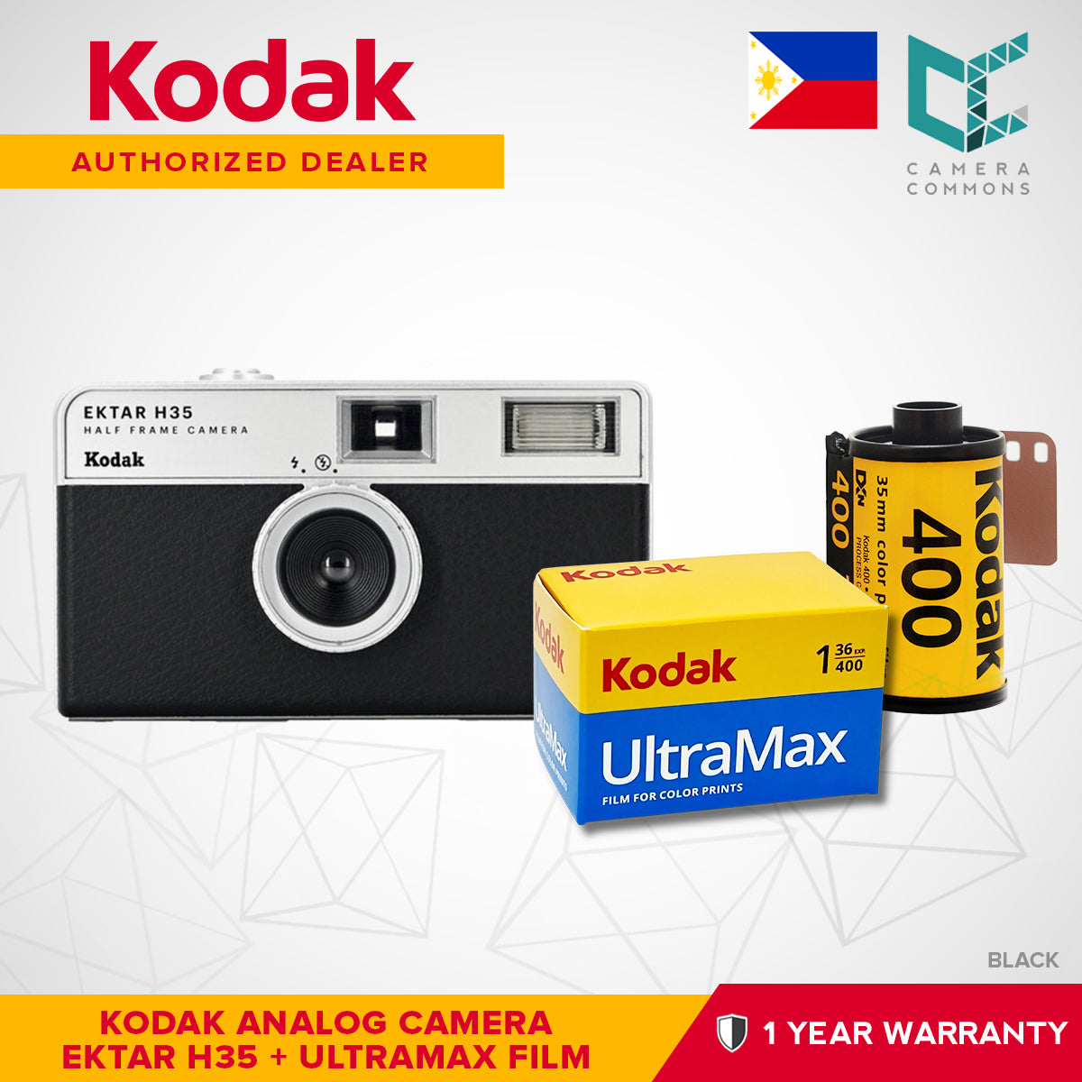Kodak Ektar H35 35mm Half-Frame Film Analog Camera