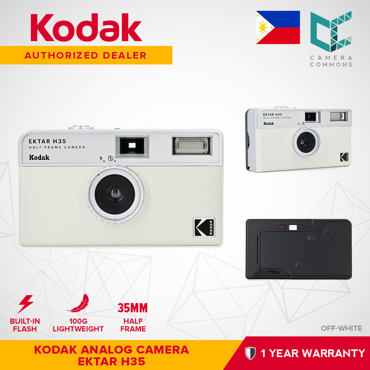 Kodak Ektar H35 35mm Half-Frame Film Analog Camera