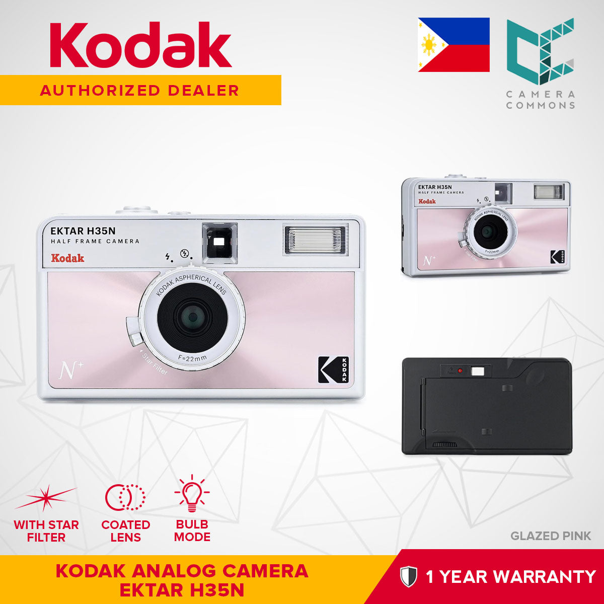 Kodak Ektar H35N 35mm Half-Frame Film Analog Camera