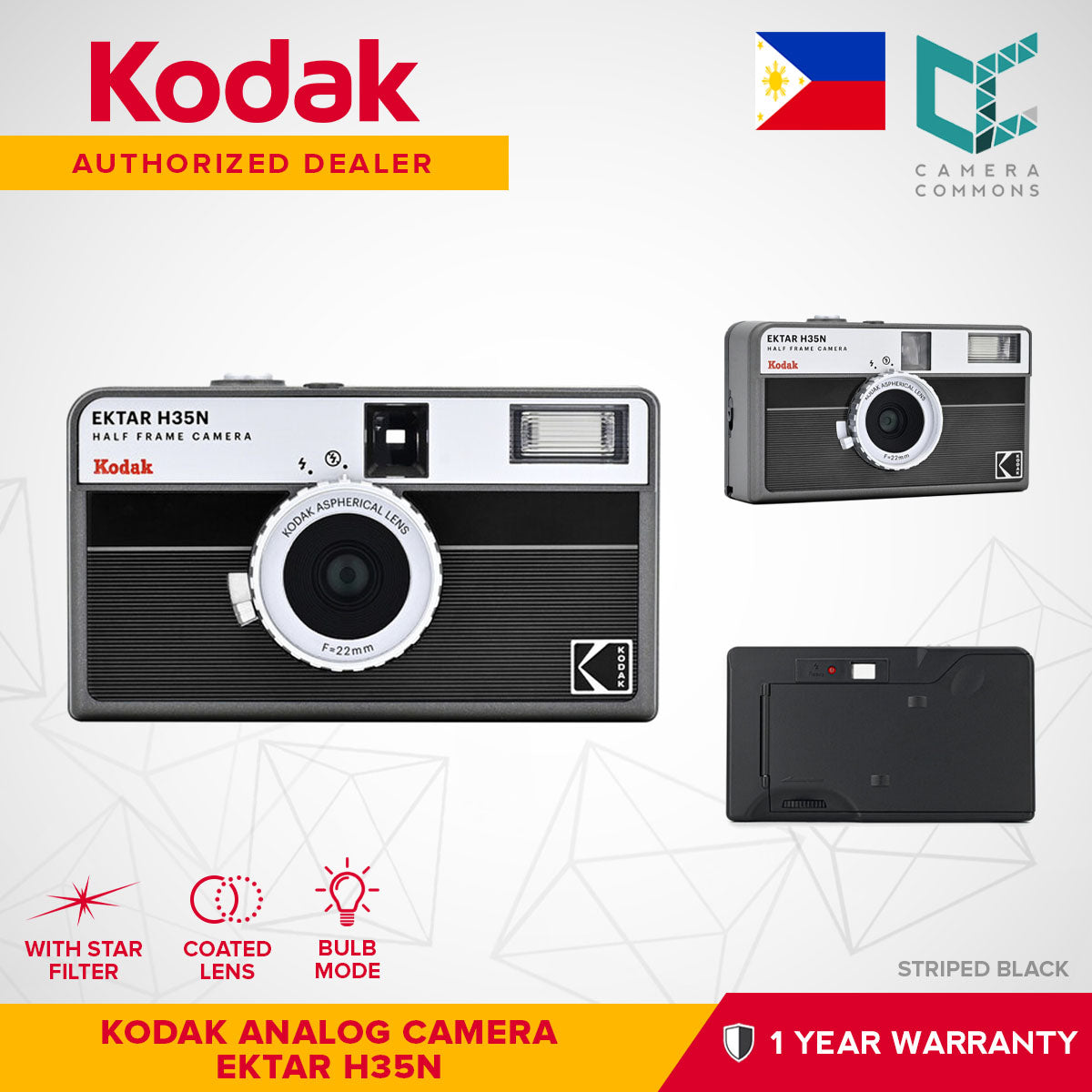 Kodak Ektar H35N 35mm Half-Frame Film Analog Camera