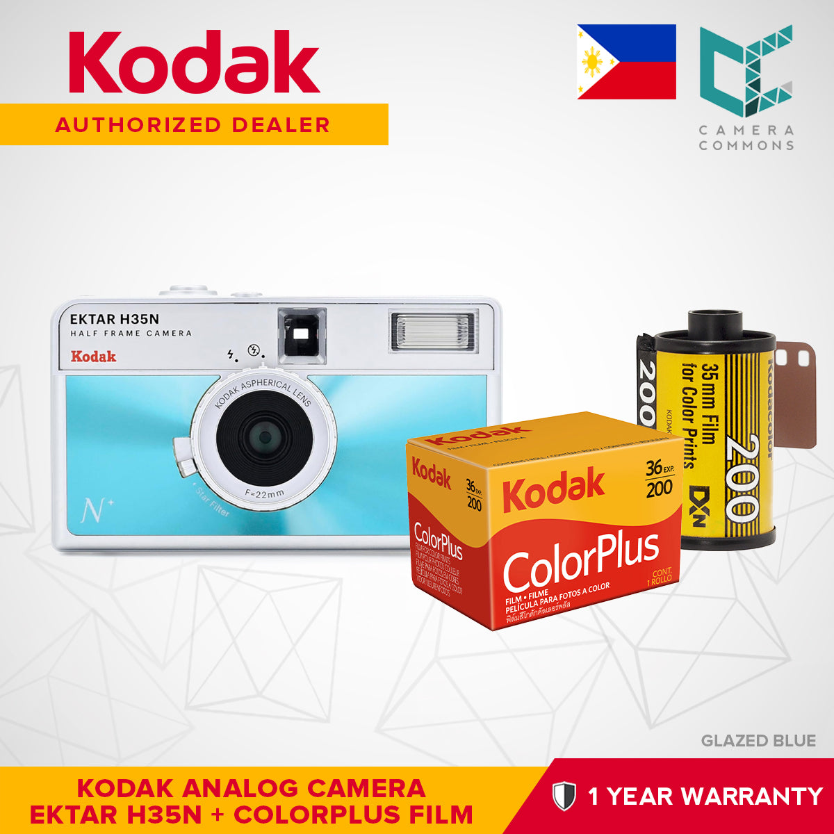 Kodak Ektar H35N 35mm Half-Frame Film Analog Camera