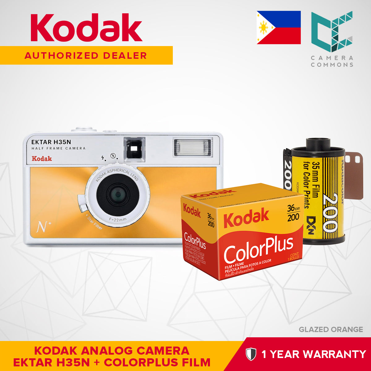 Kodak Ektar H35N 35mm Half-Frame Film Analog Camera