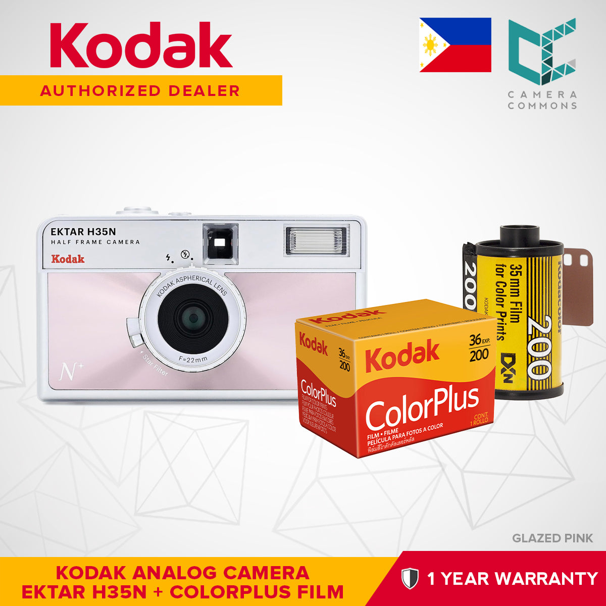 Kodak Ektar H35N 35mm Half-Frame Film Analog Camera