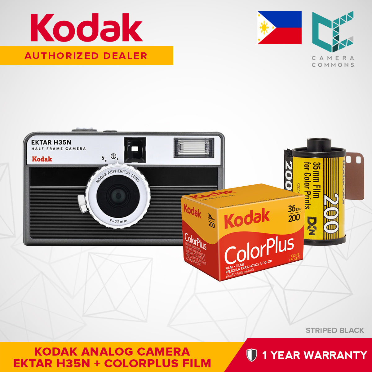 Kodak Ektar H35N 35mm Half-Frame Film Analog Camera