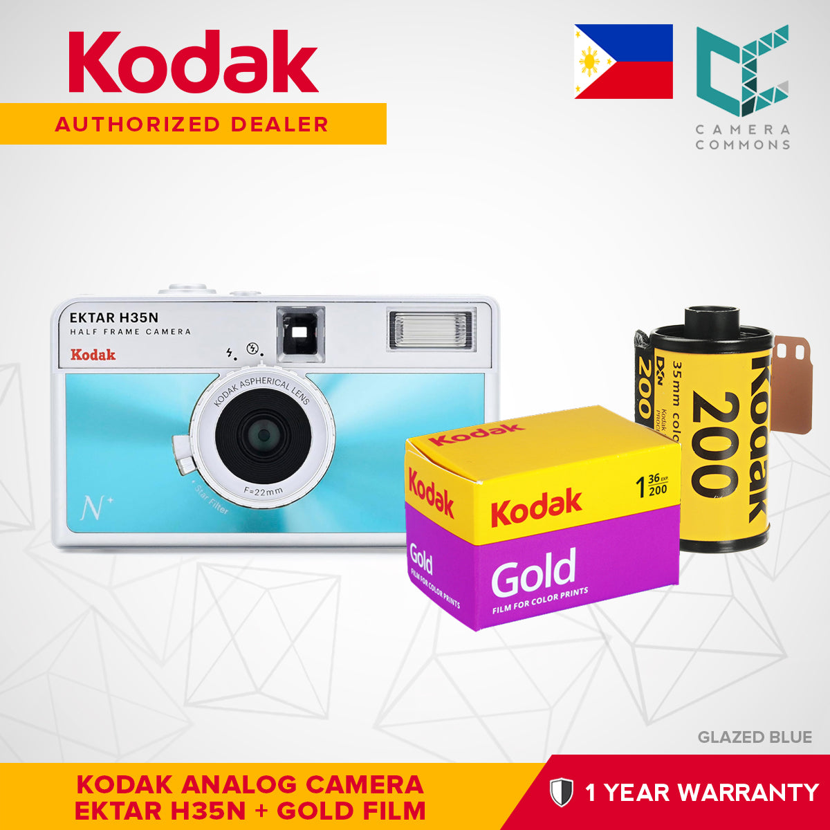 Kodak Ektar H35N 35mm Half-Frame Film Analog Camera
