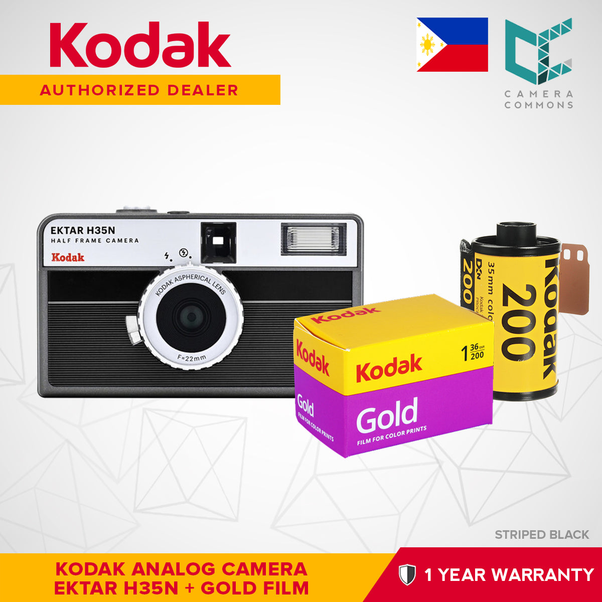 Kodak Ektar H35N 35mm Half-Frame Film Analog Camera
