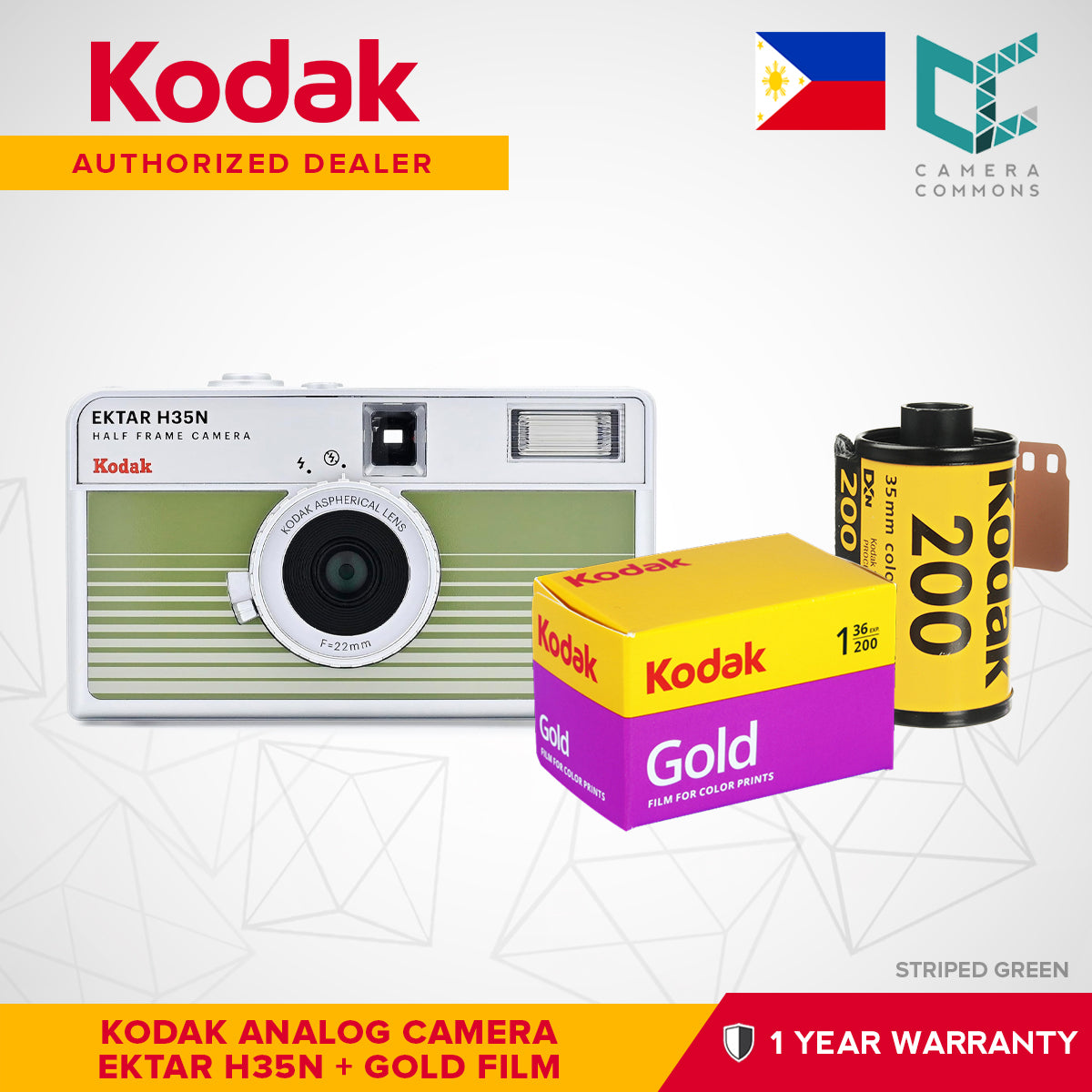 Kodak Ektar H35N 35mm Half-Frame Film Analog Camera