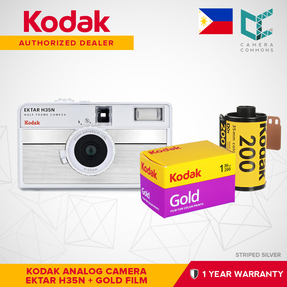 Kodak Ektar H35N 35mm Half-Frame Film Analog Camera