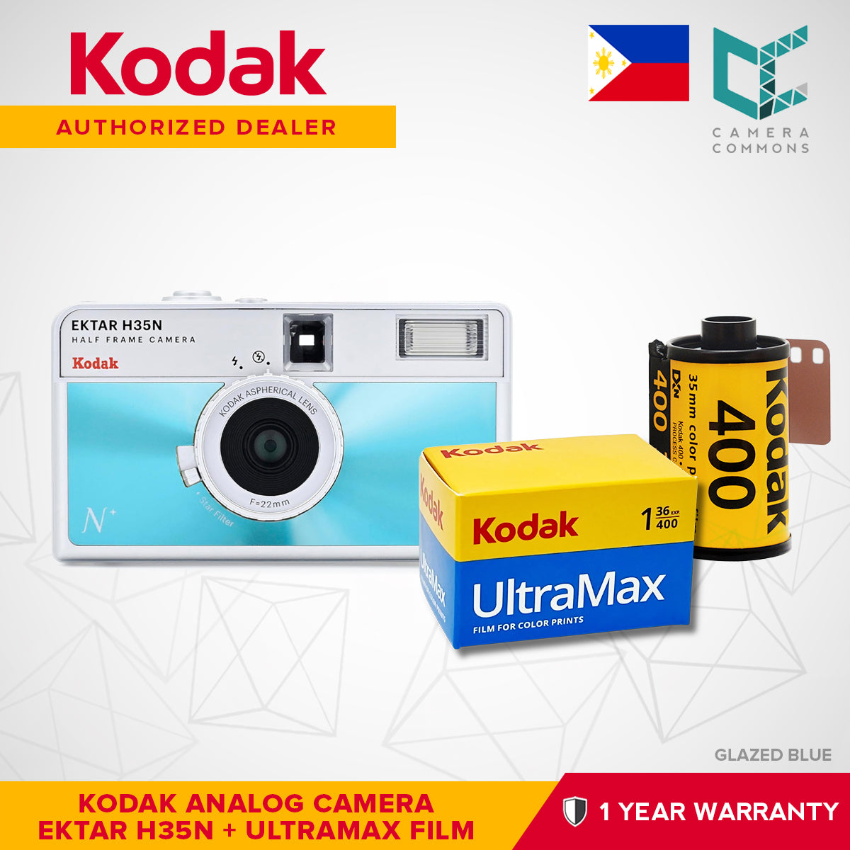 Kodak Ektar H35N 35mm Half-Frame Film Analog Camera