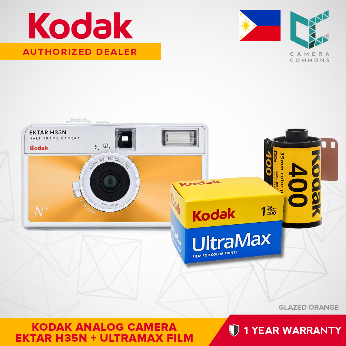 Kodak Ektar H35N 35mm Half-Frame Film Analog Camera