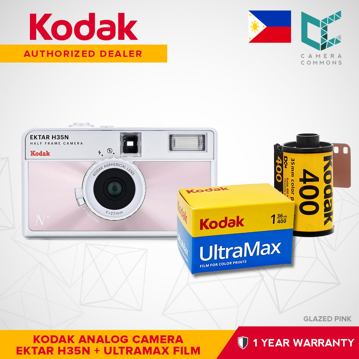 Kodak Ektar H35N 35mm Half-Frame Film Analog Camera