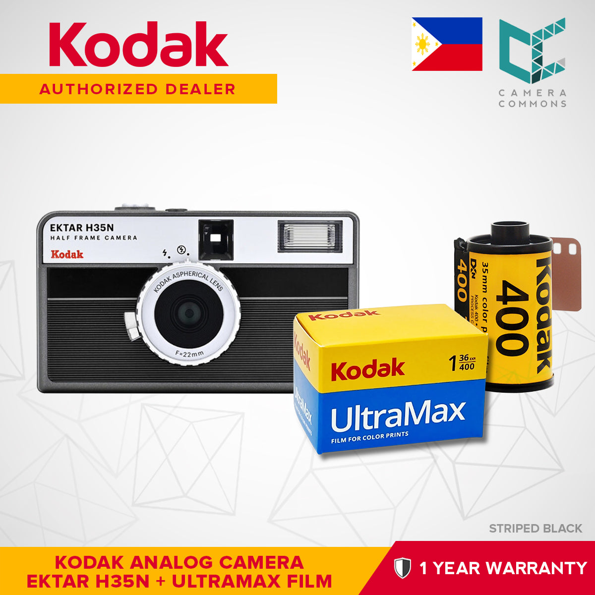 Kodak Ektar H35N 35mm Half-Frame Film Analog Camera