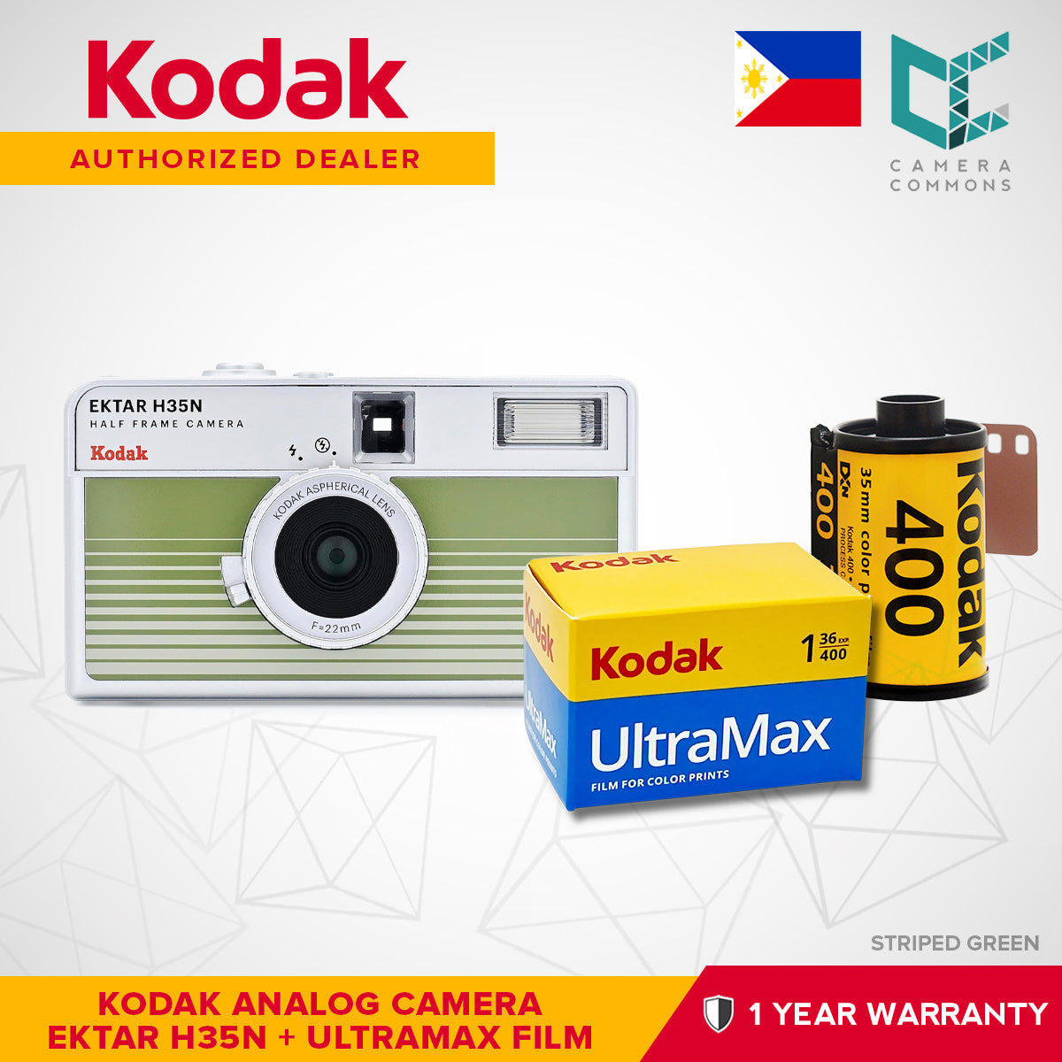 Kodak Ektar H35N 35mm Half-Frame Film Analog Camera