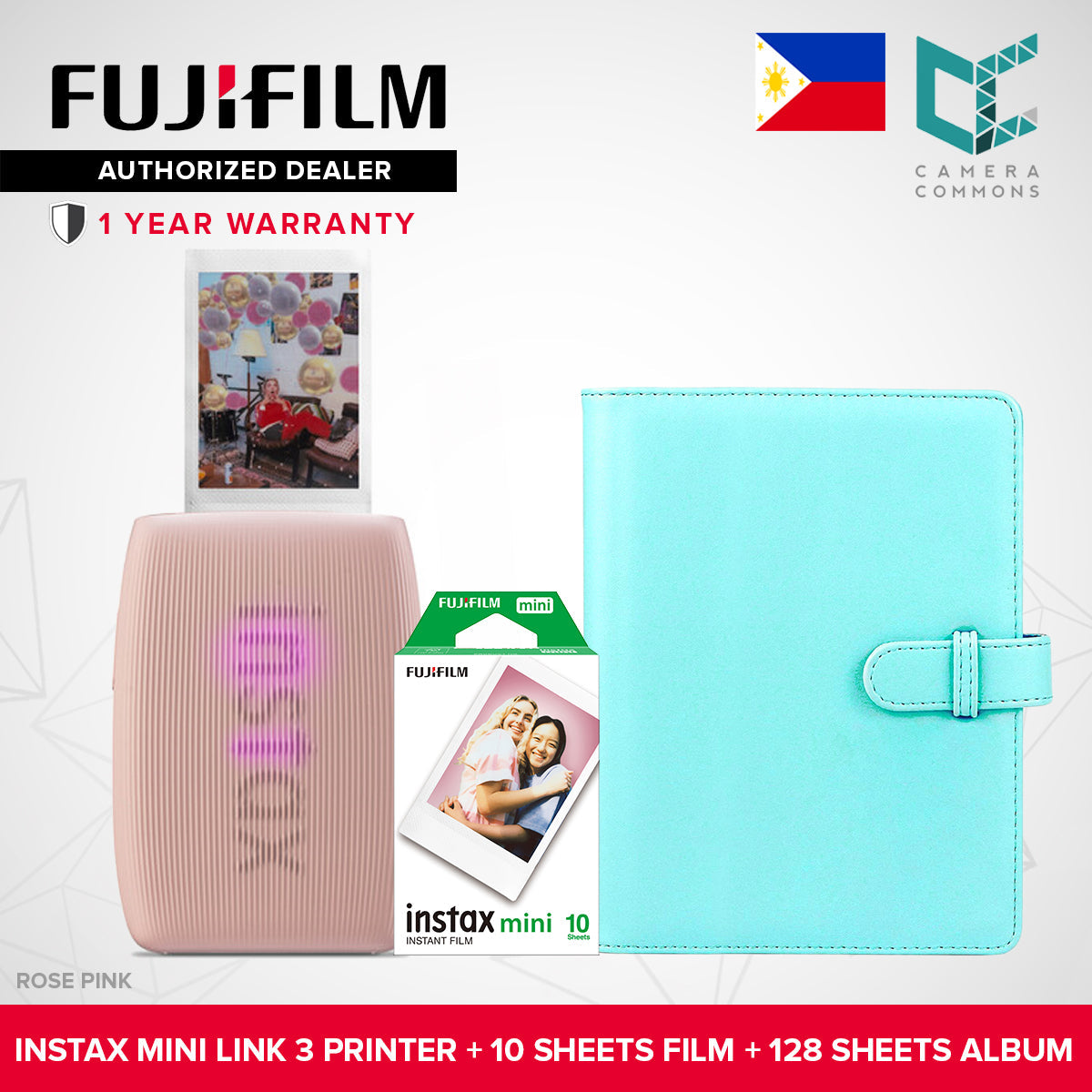 FUJIFILM Instax Mini Link 2 / Mini Link 3 Smartphone Printer NEW VERSION