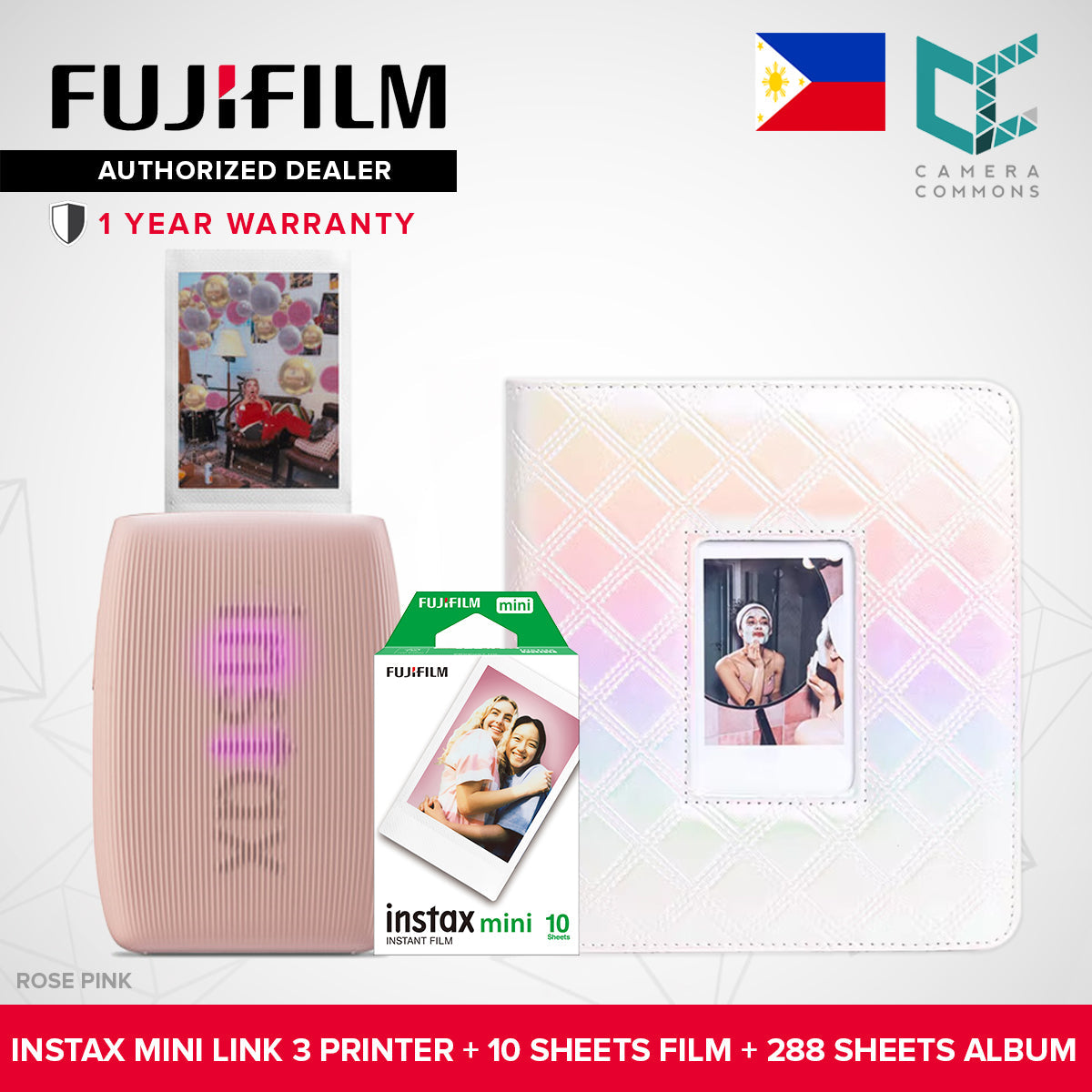 FUJIFILM Instax Mini Link 2 / Mini Link 3 Smartphone Printer NEW VERSION