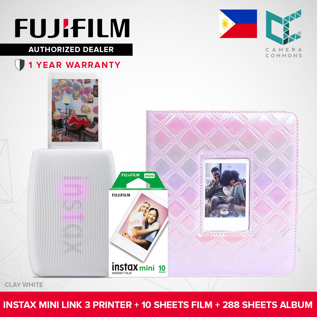 FUJIFILM Instax Mini Link 2 / Mini Link 3 Smartphone Printer NEW VERSION