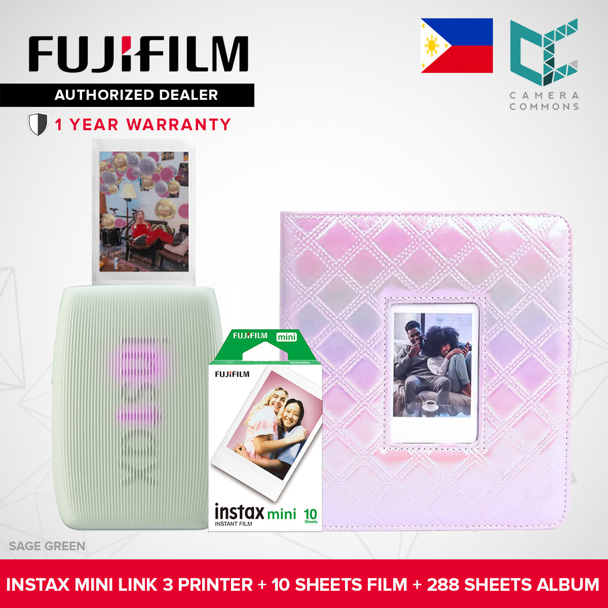 FUJIFILM Instax Mini Link 2 / Mini Link 3 Smartphone Printer NEW VERSION